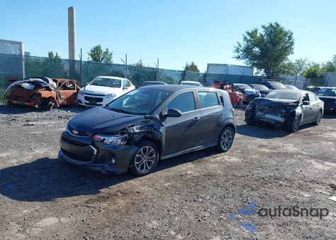 2017 Chevrolet Sonic Lt Auto из США, поврежденный, VIN 1G1JD6SG2H4153160
